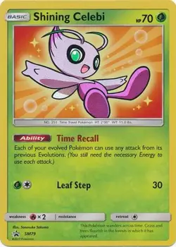 NM-Mint, English - 1 x Pokemon Shining Celebi - SM79 - Promo Sun and Moon Promos - Image 1