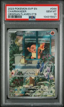 Pokemon TCG Charmander Obsidian Flames ETB Promo PSA 10 #044 - Image 1