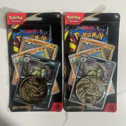 Pokemon Mega Evolution Premium Checklane Blisters w/ Tyranitar Cosmos Holo - Image 1