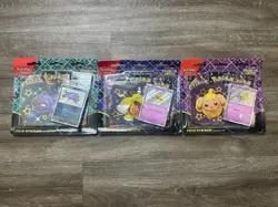 Pokemon TCG Paldean Fates Tech Sticker Collection Set Of 3 Factory Sealed - Image 1