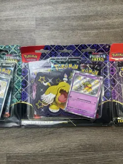 Pokemon TCG Paldean Fates Tech Sticker Collection Set Of 3 Factory Sealed - Image 4
