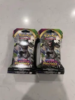 Pokemon TCG: Sword & Shield Vivid Voltage Sleeved Booster Pack 19 Pack Lot - Image 2