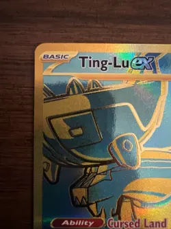 Ting-Lu EX 244/091 Paldean Fates Full Art Hyper Rare Pokemon Near Mint - Image 2