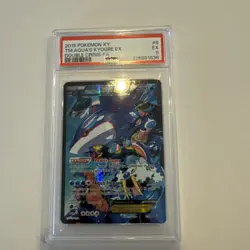 Pokemon XY 2015 Double Crisis Team Aqua EX Kyogre #6 PSA 5 - Image 1