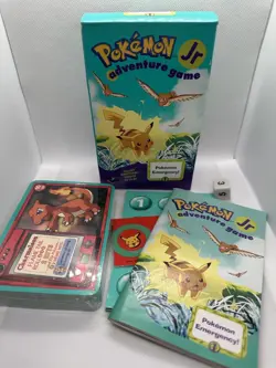 Pokemon Jr Adventure Game 1999 New Opened Box Complete - Image 1