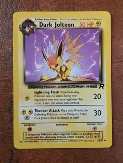 Dark Jolteon #38/82 Team Rocket Unlimited Pokemon TCG - Image 1