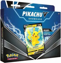 OPEN BOX - MAY BE MISSING - Pokemon TCG - Sword and Shield - Pikachu V Showcase - Image 1