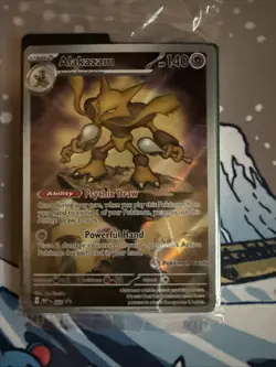 SEALED Pokemon Center Stamped Riolu And Alakazam Promo From Mega Evolutions Set - Image 3