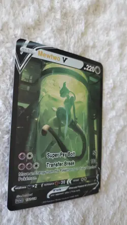 ~ ART CARD Pocket Pokemon Mewtwo V Illustration Immersive HOLO ~ - Image 3