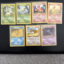 Pokemon Base Set Vintage WOTC Cards Bundle - Image 1