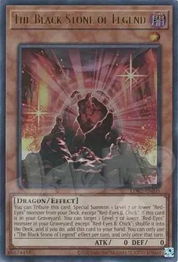 Yugioh - The Black Stone of Legend - Ultra Rare NM - Free Holographic Card - Image 1