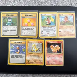 Pokemon Base Set Vintage WOTC Cards Bundle - Image 1