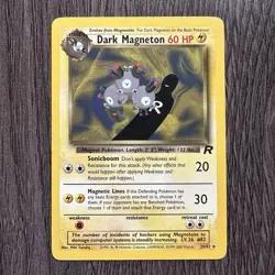 Dark Magneton 28/82 Team Rocket Rare MP Pokemon Card Vintage WOTC Pokemon - Image 1