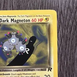 Dark Magneton 28/82 Team Rocket Rare MP Pokemon Card Vintage WOTC Pokemon - Image 3
