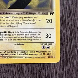 Dark Magneton 28/82 Team Rocket Rare MP Pokemon Card Vintage WOTC Pokemon - Image 5