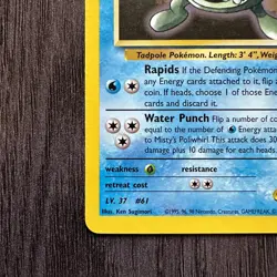Misty's Poliwhirl 053/132 Gym Heroes Uncommon LP Pokemon Card TCG Vintage WOTC - Image 4