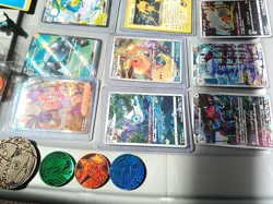 Huge Pokemon Card Lot VMAX/EX/SR,CHR HOLO RARES, STARTER DECKS,PINS, COINS,SLAB - Image 3