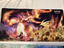 Lot Of 2 Pokemon Desk Mats Trading Card 2022 Charizard Gigantimax Shiny Eevee - Image 2