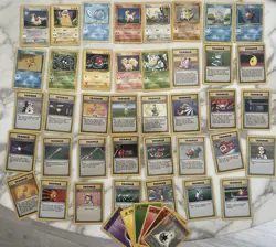 Pokemon Complete Non Holo Base Set 17-102 Card Mostly Lightly Played Condition - Image 3