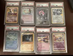 Assortment Of 15 Graded Pokemon Cards Mew, Zapdos/articuno/moltres, Ho-oh Plus - Image 1