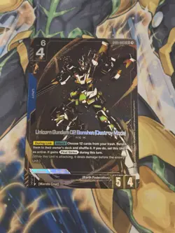 Unicorn Gundam 02 Banshee (Destroy Mode) Foil - GD01-003 LR+ NM - TCG Card Game - Image 1