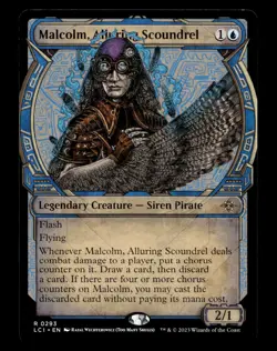 Malcolm, Alluring Scoundrel (Showcase) 293 R The Lost Caverns of Ixalan - Image 1