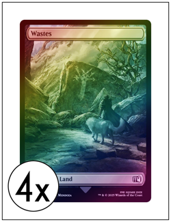 4x Wastes, 0309, Foil, Full Art, Final Fantasy, Magic the Gathering MTG NM - Image 1
