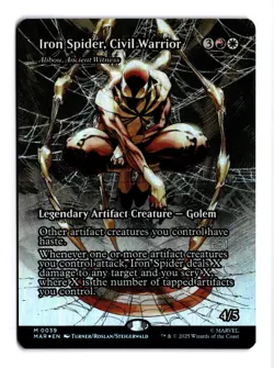 Iron Spider Civil Warrior Alibou Ancient Witness (Borderless) Marvel Foil - Image 1