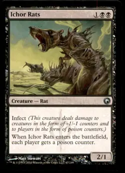 MTG Ichor Rats LP Light Play Scars of Mirrodin [2184] - Image 1