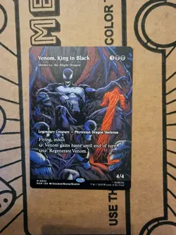 MTG Marvel Spiderman Venom King In Black Borderless Non Foil 0022 - Image 1