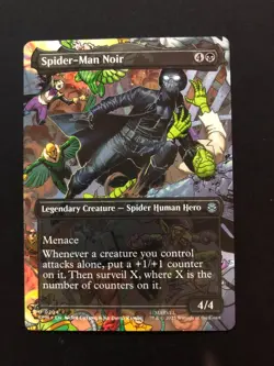 Spider-Man Noir 0204 (Borderless) MTG Magic Marvel's Spider-Man - Image 1
