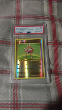 Pokemon XY Evolutions Hitmonchan Reverse Holo PSA 10 Gem MT - Image 4
