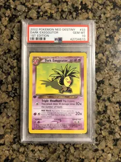 Pokemon PSA 10 1st Edition Neo Destiny Dark Exeggutor - Image 1