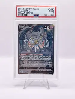 PSA 9 MINT 2023 ZACIAN V GG48/GG70 POKEMON SWORD & SHIELD CROWN ZENITH FULL ART - Image 1