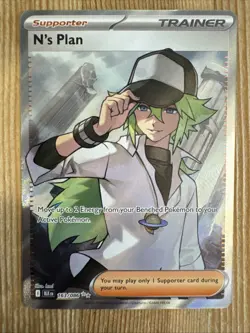 N's Plan 163/086 Ultra Rare Pokemon Black Bolt English NM - Image 1