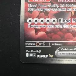 Pokemon Bloodmoon Ursaluna ex 168/131 Prismatic Evolutions Holo - Image 2