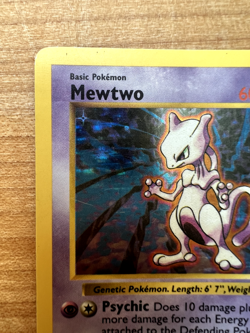 Mewtwo 10/102 Shadowless 1999 Pokemon TCG Base Set Holo Rare - Moderately Played - Image 3
