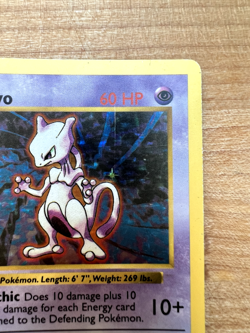 Mewtwo 10/102 Shadowless 1999 Pokemon TCG Base Set Holo Rare - Moderately Played - Image 4