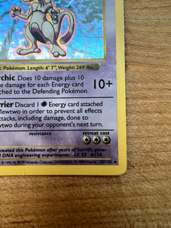Mewtwo 10/102 Shadowless 1999 Pokemon TCG Base Set Holo Rare - Moderately Played - Image 5