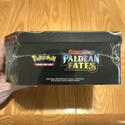 Scarlet and Violet Paldean Fates Charizard Tin Factory Sealed Pokemon TCG - Image 4