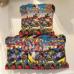 NEW Sealed Pokemon TCG Mega Evolution Sleeved Booster Packs - x10 Booster Packs - Image 1