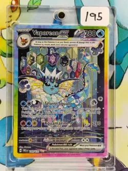 Vaporeon ex 149/131 Pokemon Prismatic Evolutions (PRE) 2025 NM 🔥🔥🔥 - Image 3