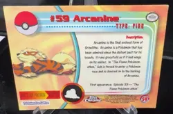 2000 Topps Chrome Pokemon TV Animation Edition Arcanine #59 - Image 2
