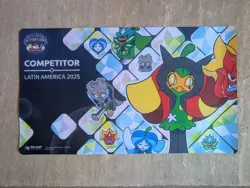 New & Unused Exclusive Pokemon LAIC 2025 Sao Paulo Brazil Competitor Playmat - Image 1