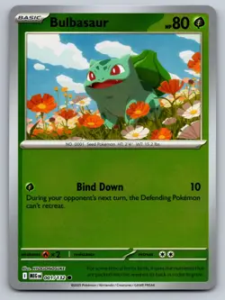 Pokemon 2025 Bulbasaur 001/132 Mega Evolution Reverse Holo English | NM - Image 1