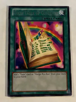 Yu-Gi-Oh! TCG Toon Table of Contents LCYW-EN116 Rare Unlimited MP - Image 1