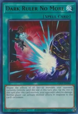 Yugioh! LP Dark Ruler No More - RA01-EN060 - Ultra Rare - 1st Edition Lightly Pl - Image 1