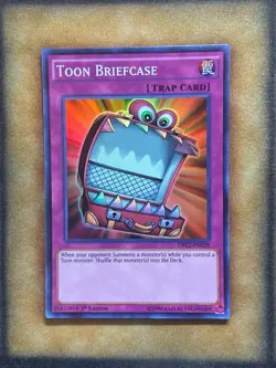 Yugioh Toon Briefcase DRL2-EN029 Super Rare 1st Ed NM - Image 1