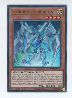 Yugioh Stardust Synchron MP22-EN119 Ultra Rare 1st Edition NM x3 Play Set - Image 1