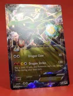 Pokemon TCG English Card XY Black Star Promo XY73 Rayquaza EX Holo - Image 3